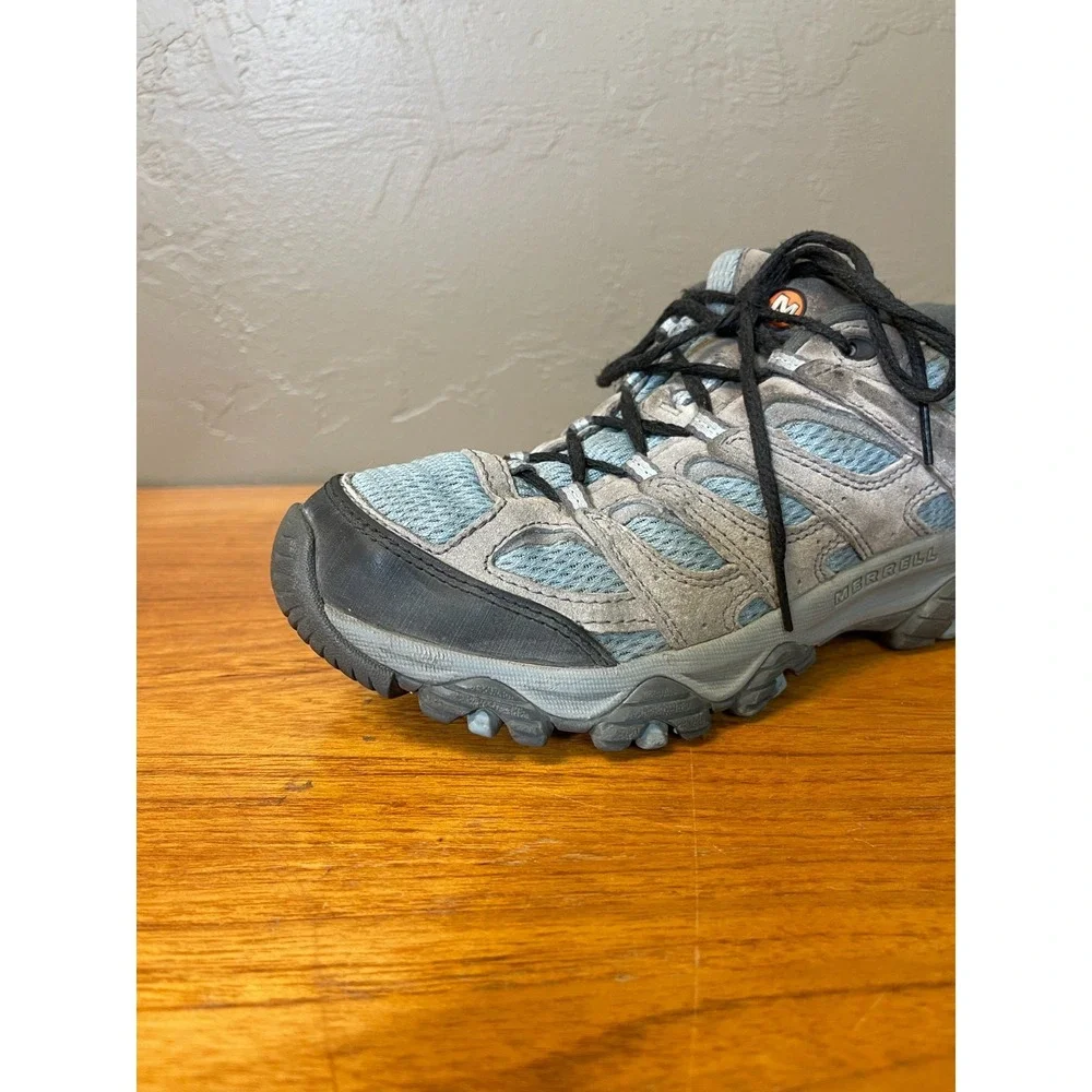 Merrell Moab 2 Hiking Shoes Womens 7.5 Blue Brown All Terrain Outdoor Trail